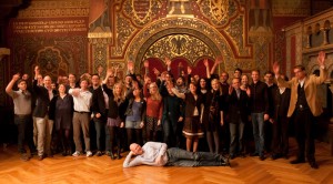 Ausgelassene Stimmung bei allen Teilnehmern des Masters' Cup im Vorfeld des Finals auf der Wartburg. Foto: Manuel Adams