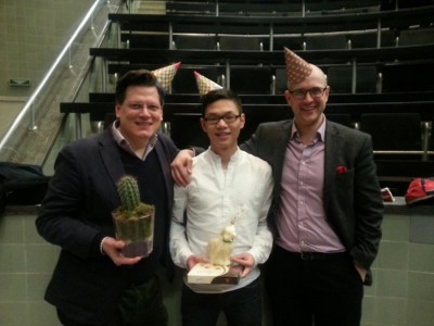 Die Gewinner des Tages: Daniel Sommer, Khang On und Jan Lüken aus Heidelberg