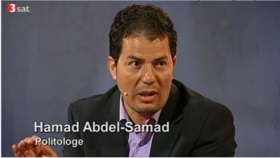 Der Publizist Hamad Abdel-Samad als Redner in der ersten 3sat-Debatte (c) Screenshot 3sat-Mediathek