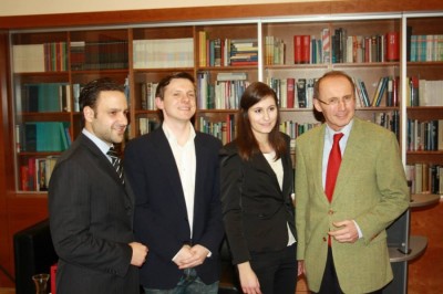 Thomas Tödtling, Roman Pable, Kathrin Heiss und Othmar Karas (v.l.n.r.) (c) AFA-DC Wien