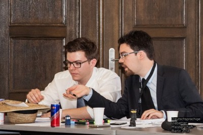 Matthias Morrkopf (l.) und Julian Vaterrodt im Halbfinale der DDm 2014 Berlin (c) Martin Funck