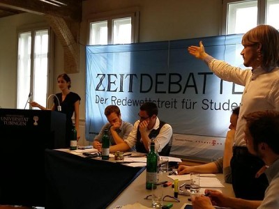 Die Berlin Debating Union gewinnt die ZEIT DEBATTE Tübingen 2015