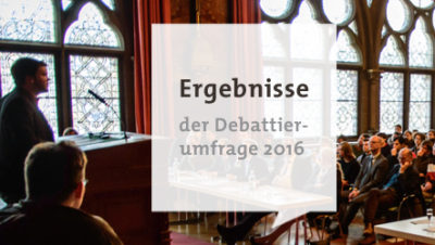 VDCH-Umfrage: Der soziale Hintergrund der deutschsprachigen Debattierszene