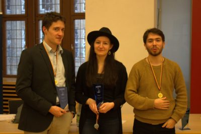 v.l.n.r.: Christoph Saß, Marion Seiche, Jannis Limperg - © Debating Society Paderborn