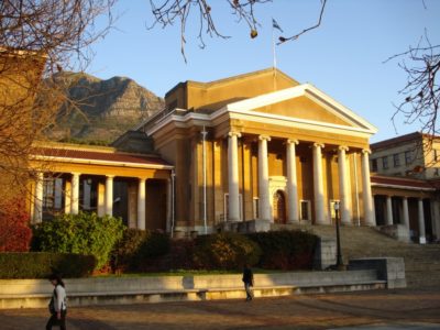 Jameson Hall from outside, located at the University of Cape Town campus - © UCT