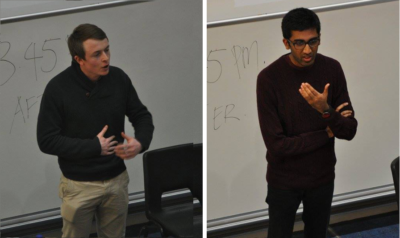 Winners of LSESU Open: Joe Mayes (left), Steven Rajavinothan (right) - © Seah Ying Ying