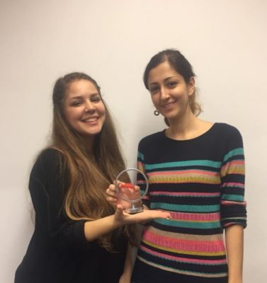 The winners of the Barc College Berlin Pro/Am: Konstantina Nathanail and Pegah Maham