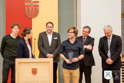 Ehrenjury des OWL-Cups 2016 bei der Vergabe des Rednerpreises - © Debating Society Paderborn