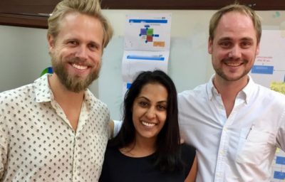 The faces behind Bridger: Pål Mathisen, Sharlene Ramkissoon, Tobias Köhler (left to right) - © Bridger