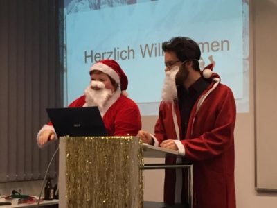 Julian Vaterrodt und ich bei den Weihnachtsdebatten im Club ©BDS