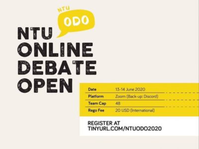 Team "Karasuno High" wins NTU Online Debate Open 2020