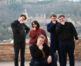 Das Orgateam der DDM 26; v.l.n.r.: Evgeni, Lisa, Arvid, Philipp, Lukas; © Patrick Schaffranka